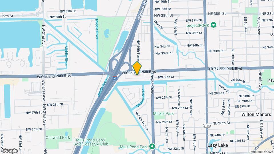 1033 NW 30th Ct Map and Location Details