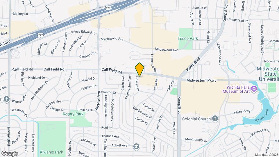 4007 Gossett Dr Map and Location Details