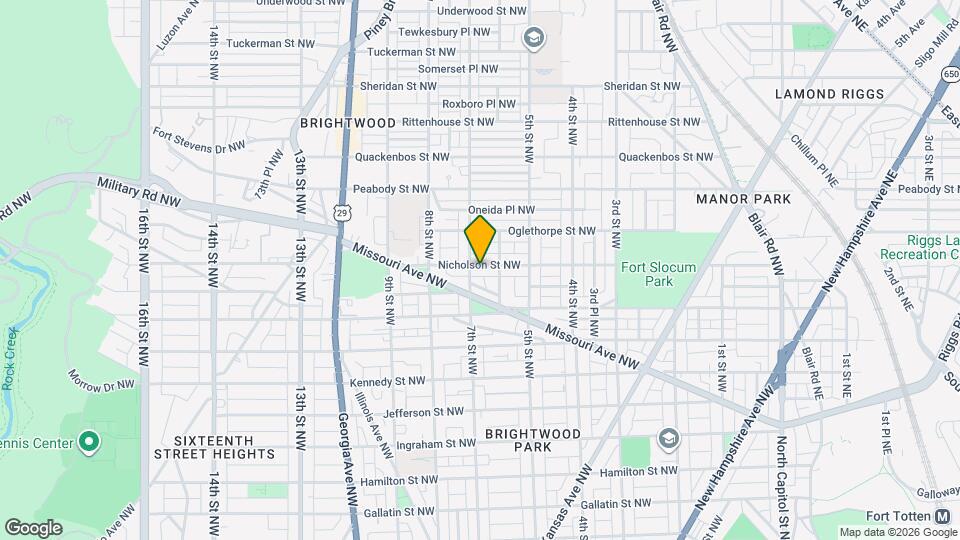 616 Nicholson St NW Map and Location Details