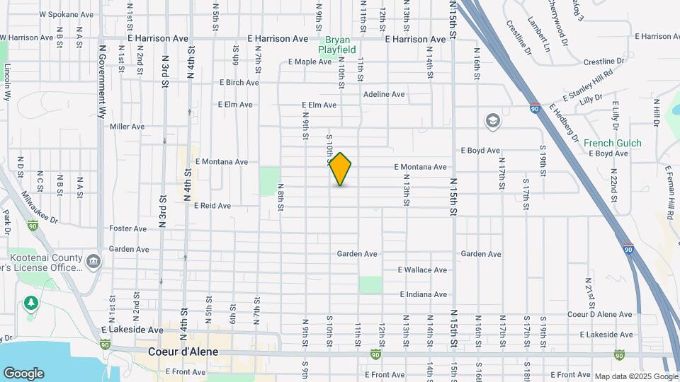 1010 E St Maries Ave Map and Location Details