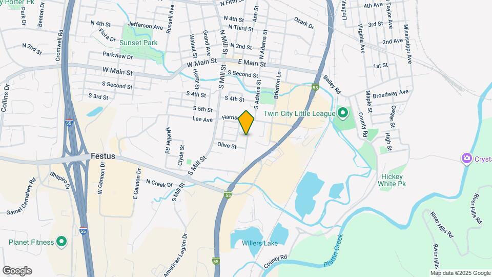 535 S Adams St Map and Location Details