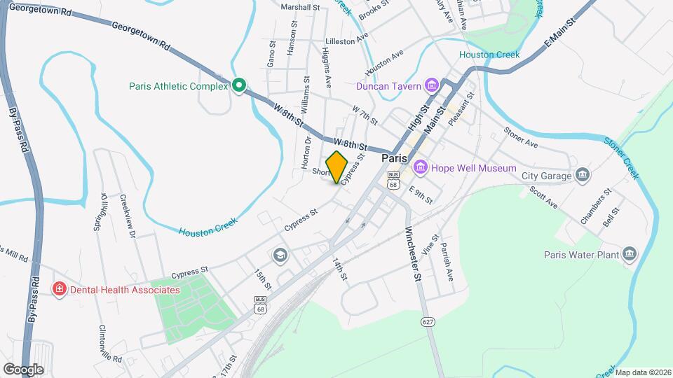 1021 Cypress St Map and Location Details