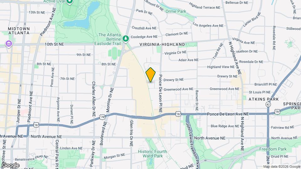 680 Greenwood Ave NE, Unit 306 Map and Location Details