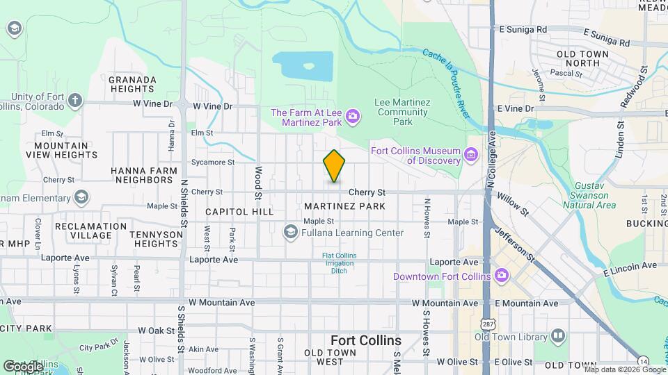 600 Cherry St Map and Location Details