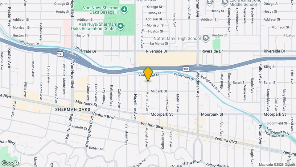 4552 Murietta Ave Map and Location Details