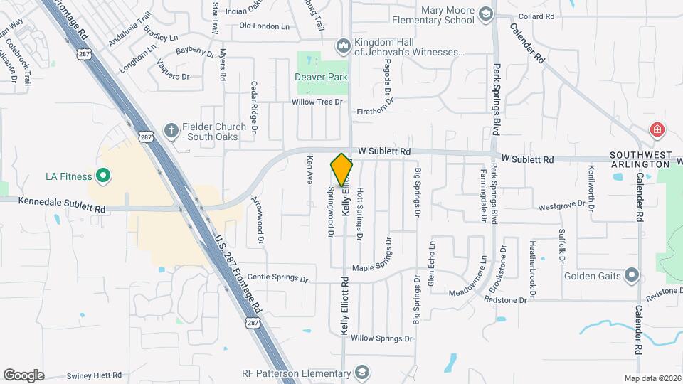 6104 Kelly Elliott Rd Map and Location Details