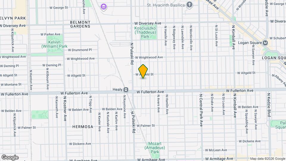 2439 N Harding Ave Map and Location Details