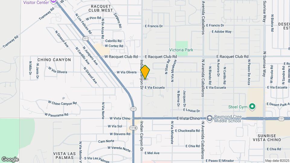 2166 N Indian Canyon Dr Map and Location Details