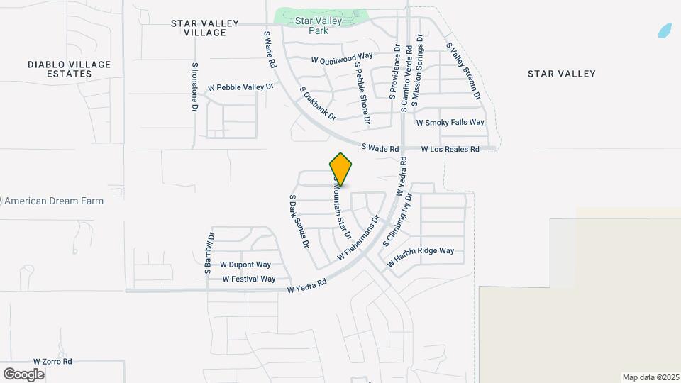 7421 S Mountain Star Dr Map and Location Details