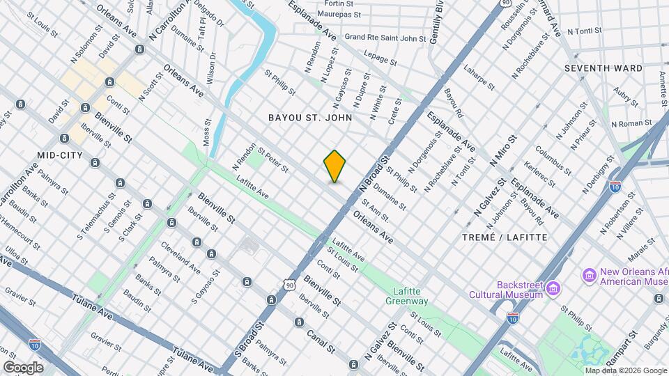 2747 Orleans Ave Mapa y Detalles de la Ubicación