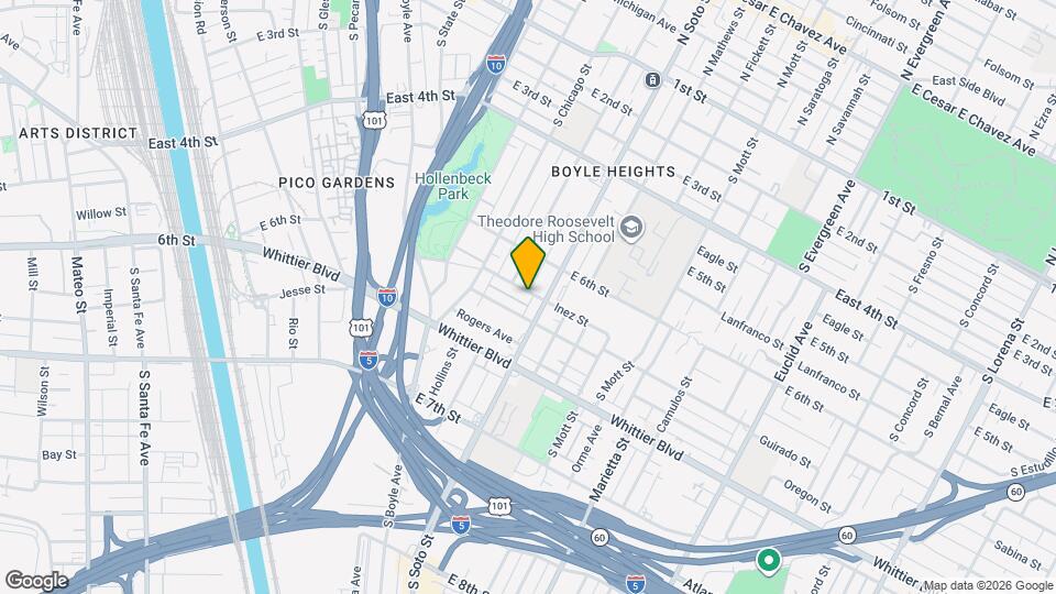 2258 Inez St Mapa y Detalles de la Ubicación