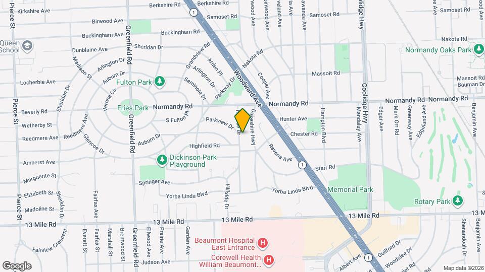 3912 Hillside Dr Map and Location Details