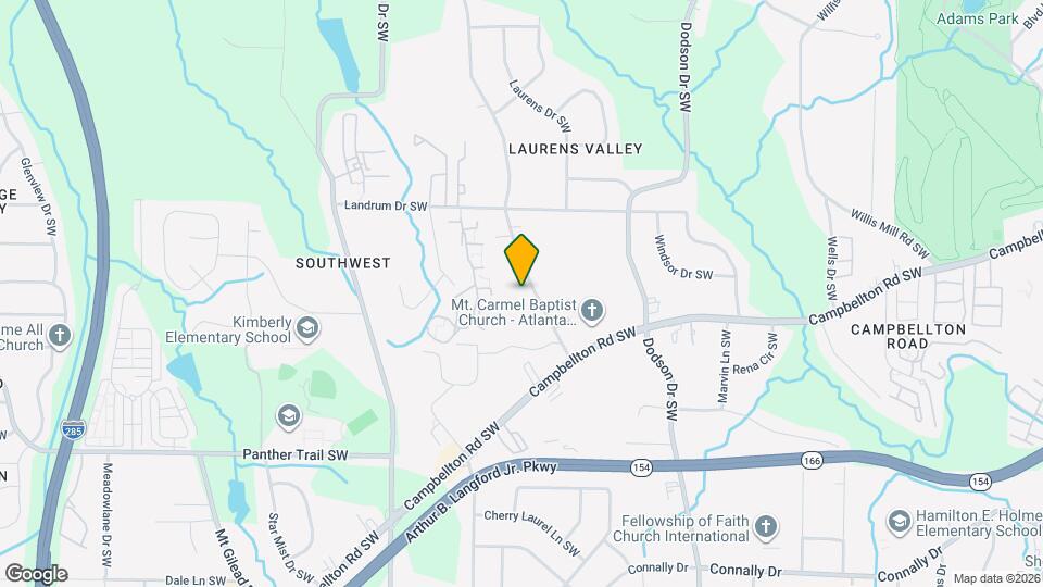 1895 Harbin Rd SW Map and Location Details