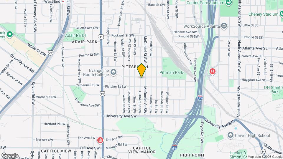 1034 Hubbard St SW Map and Location Details