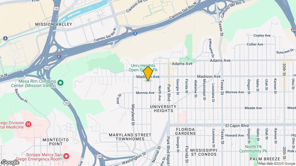 4560 Campus Ave Map and Location Details