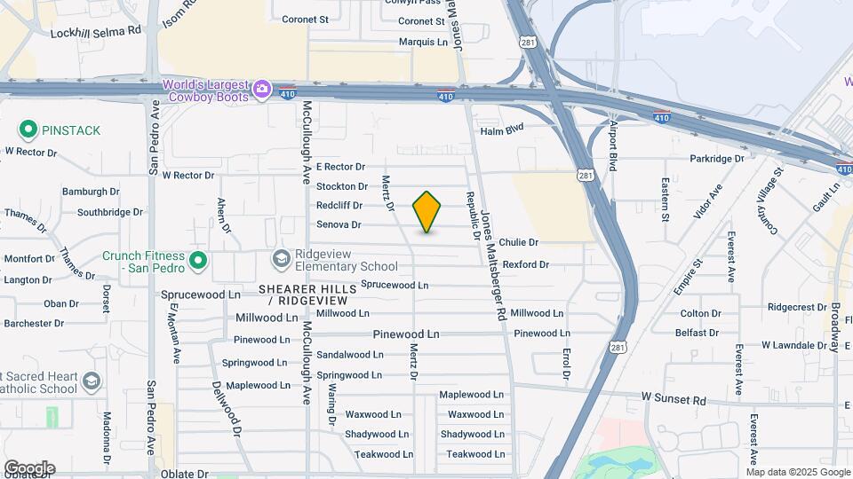415 E Rampart Dr Map and Location Details