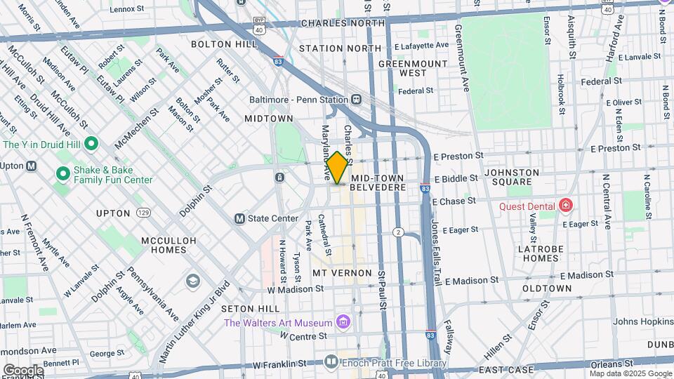 5 W Biddle St Mapa y Detalles de la Ubicación