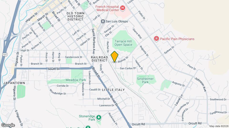 2345 Bushnell St Map and Location Details