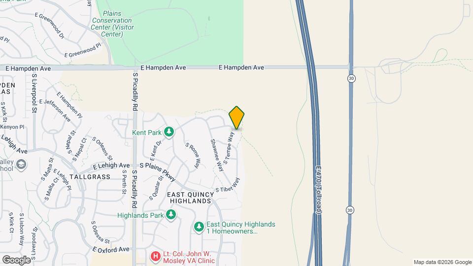 3740 S Tempe Way Map and Location Details