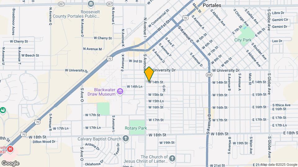 925 W 14th St Map and Location Details