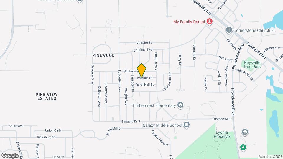 1366 Valhalla St Map and Location Details