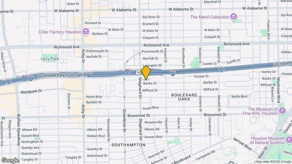 2112 Banks St Map and Location Details