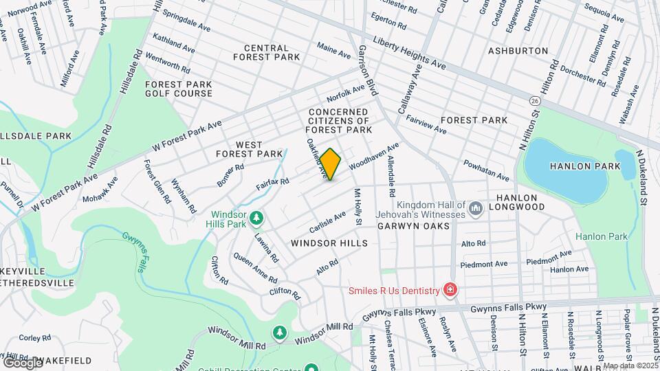 4033 Woodhaven Ave Map and Location Details