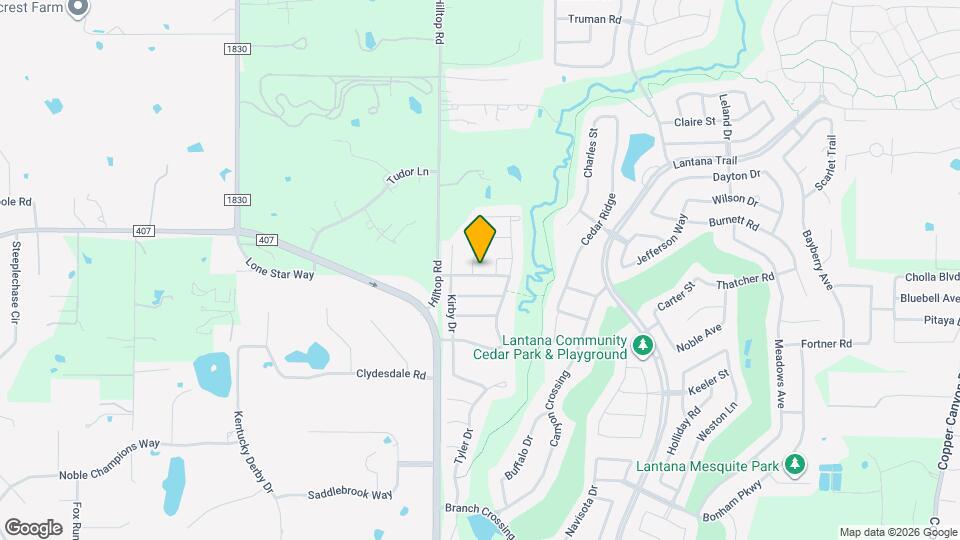 409 Spring Creek Drive Map and Location Details