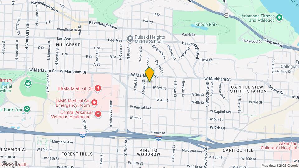 216 S Valentine St Map and Location Details