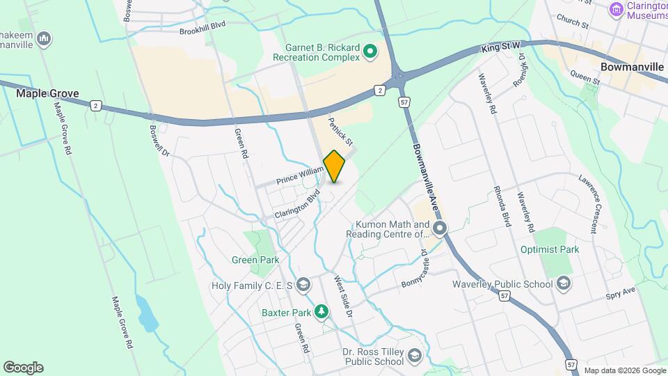 61 Clarington Blvd Map and Location Details