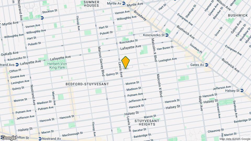593 Quincy St Mapa y Detalles de la Ubicación