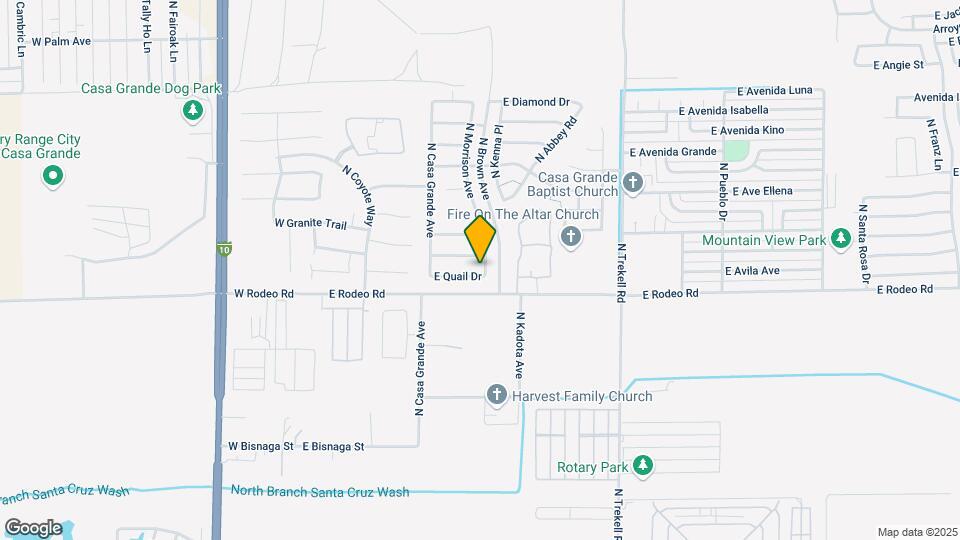 588 E Quail Dr Map and Location Details