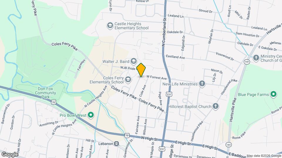 727 N Greenwood Ext Map and Location Details