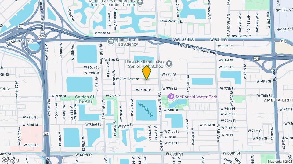 1299 W 78th St Map and Location Details