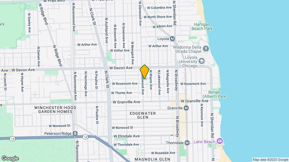 Edgewater Map and Location Details