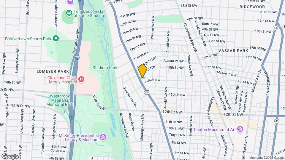 1414 Fulton Rd NW Map and Location Details