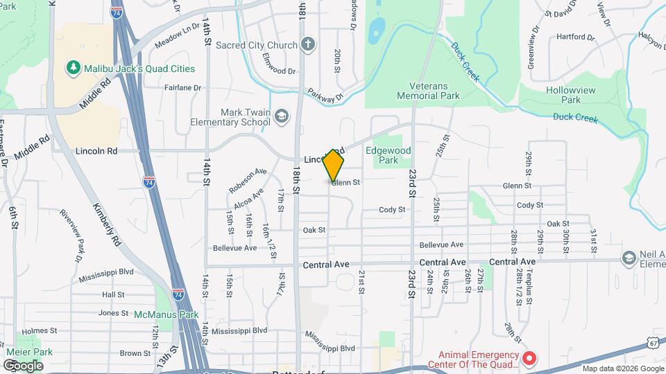 1405 19th St Map and Location Details
