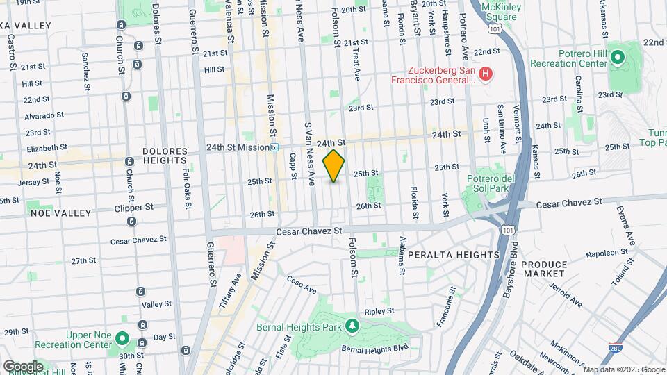1131-1137 Shotwell St Map and Location Details