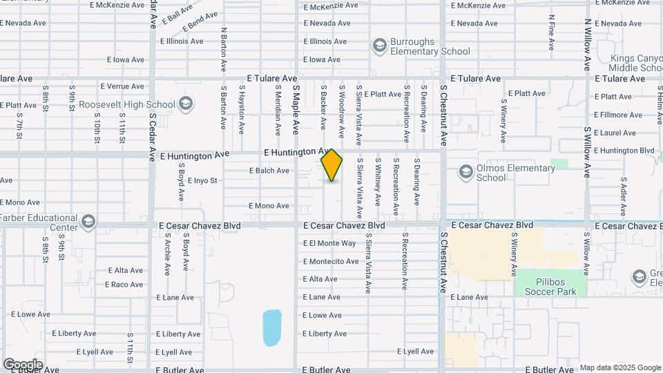 489 S Backer Ave Map and Location Details