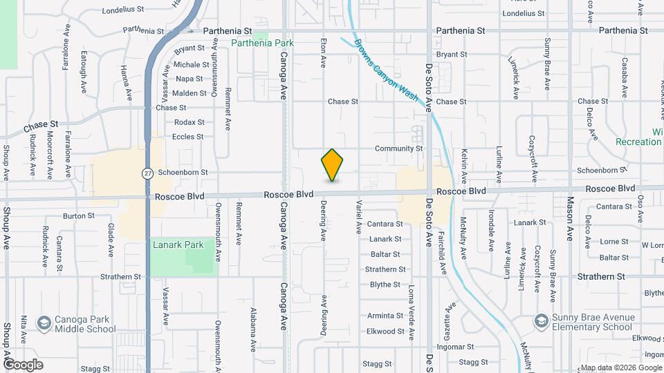 21219 Roscoe Blvd Map and Location Details