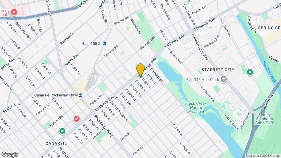 924 E 106th St Map and Location Details