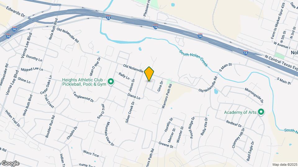 405 Diana Ln Map and Location Details