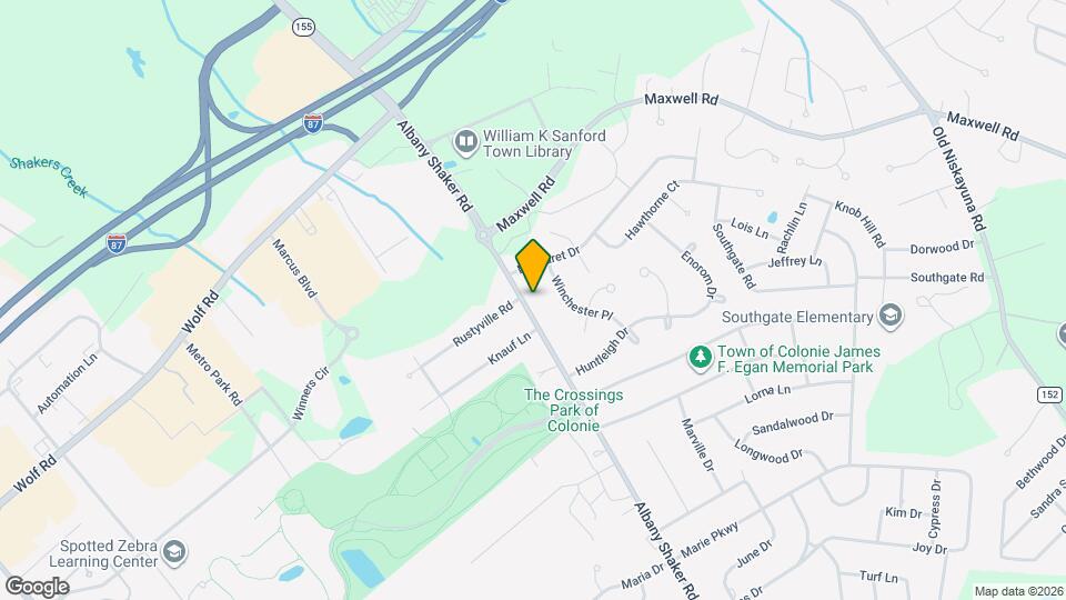 591 Albany Shaker Rd, Unit 2 Map and Location Details