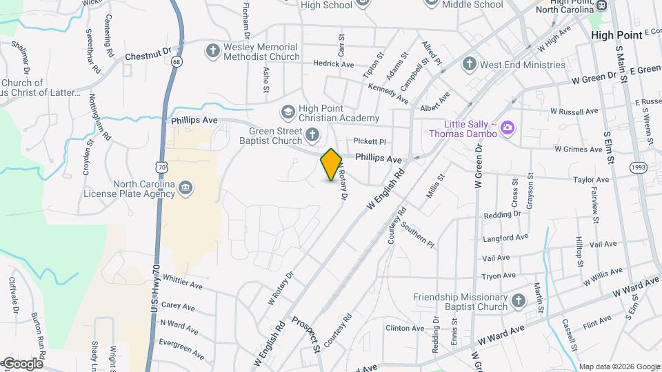 205 N Rotary Dr Mapa y Detalles de la Ubicación