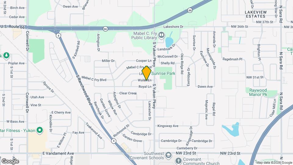 1030 Walsh Ln Mapa y Detalles de la Ubicación