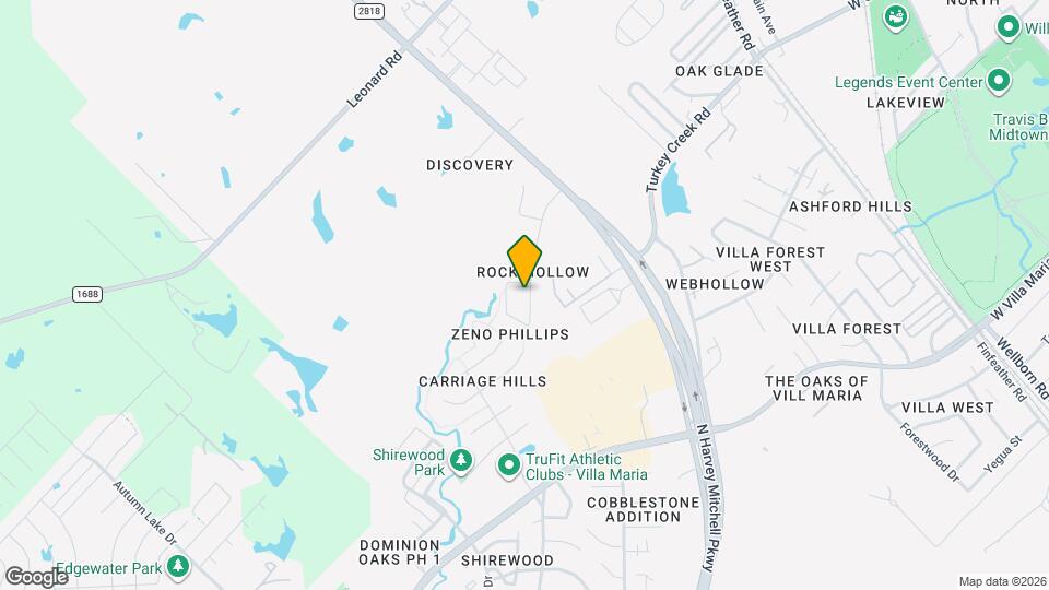 1704 Rock Hollow Loop Map and Location Details