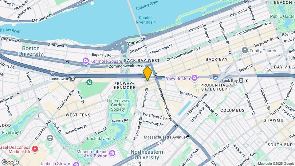 1091 Boylston St Map and Location Details