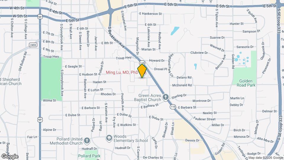 1309 Lamar St Map and Location Details