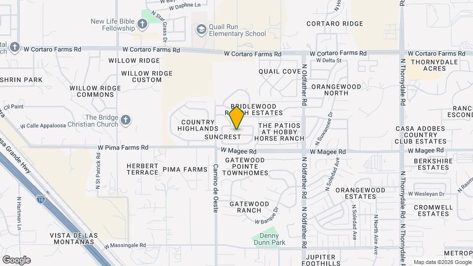 4510 W Sun Quest St Map and Location Details
