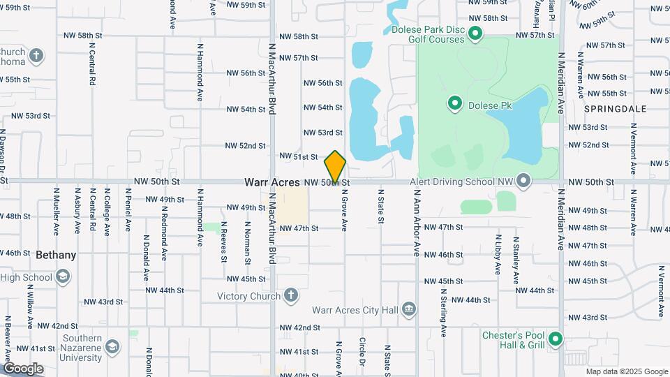 5706 NW 50th St Map and Location Details